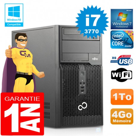 PC Tour Fujitsu Esprimo P400 I7-3770 RAM 4Go Disque 1 To Wifi W7
