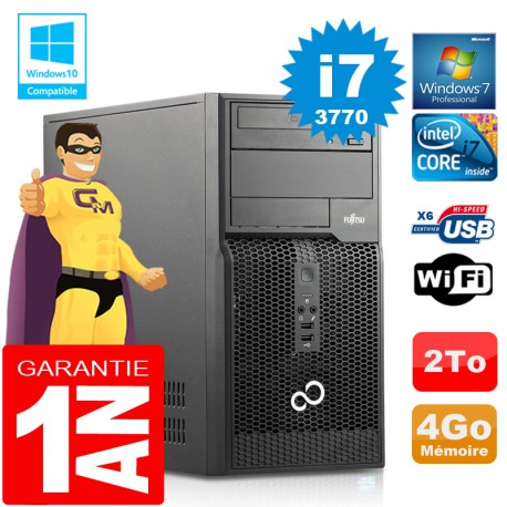 PC Tour Fujitsu Esprimo P400 I7-3770 RAM 4Go Disque 2 To Wifi W7