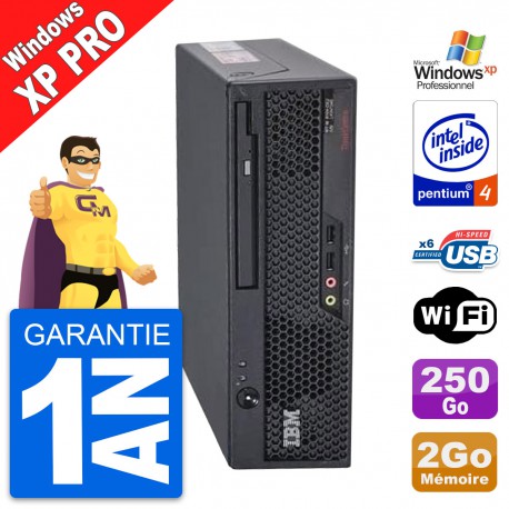 PC IBM Lenovo ThinkCentre A51 8109 SFF Pentium 4 RAM 2Go Disque 250Go Windows XP