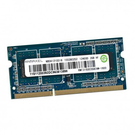 2Go RAM Ramaxel RMT3150ED58E8W-1600 SODIMM PC3-12800S 1600MHz DDR3 PC Portable
