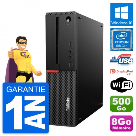 PC Lenovo ThinkCentre M800 SFF Intel G4400 RAM 8Go Disque 500Go Windows 10 Wifi