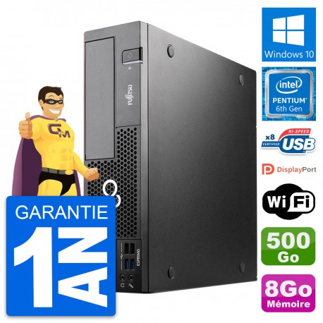 PC Fujitsu Esprimo D556 DT Intel G4400 RAM 8Go Disque Dur 500Go Windows 10 Wifi