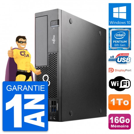 PC Fujitsu Esprimo D556 DT Intel G4400 RAM 16Go Disque Dur 1To Windows 10 Wifi