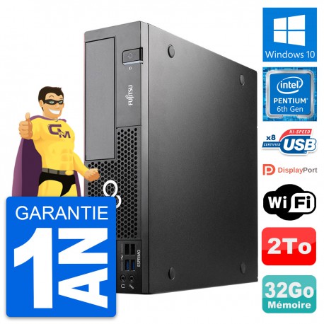 PC Fujitsu Esprimo D556 DT Intel G4400 RAM 32Go Disque Dur 2To Windows 10 Wifi
