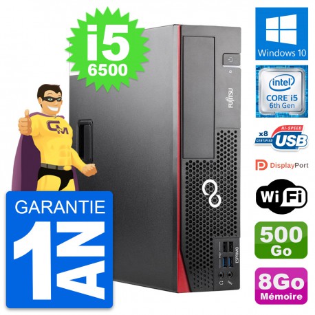 PC Fujitsu Esprimo D556 DT Intel i5-6500 RAM 8Go Disque 500Go Windows 10 Wifi