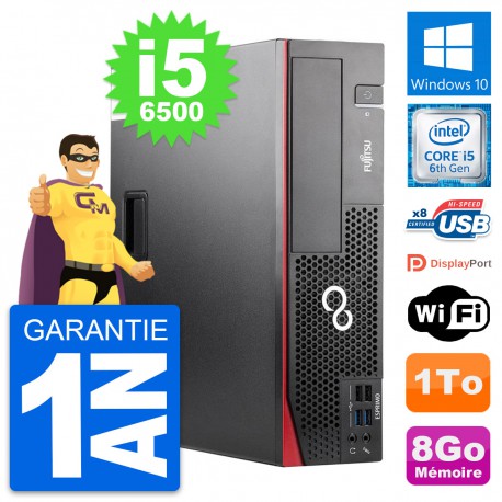 PC Fujitsu Esprimo D556 DT Intel Core i5-6500 RAM 8Go Disque 1To Windows 10 Wifi