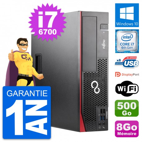 PC Fujitsu Esprimo D556 DT Intel i7-6700 RAM 8Go Disque 500Go Windows 10 Wifi