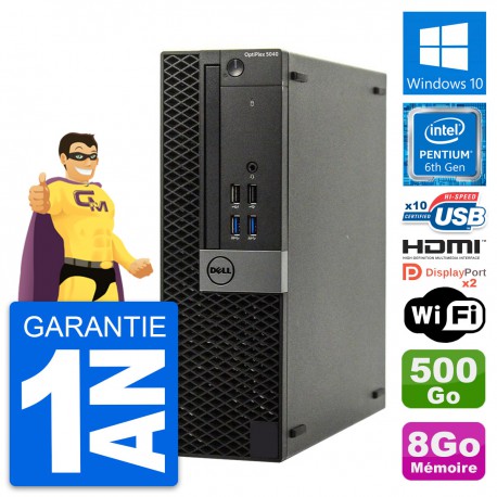 PC Dell OptiPlex 5040 SFF Intel G4400 RAM 8Go Disque 500Go HDMI Windows 10 Wifi