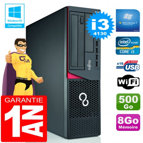 PC Fujitsu Esprimo E720 E85+ SFF Core I3-4130 RAM 8 Go Disque 500 Go Wifi W7