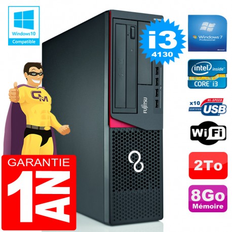 PC Fujitsu Esprimo E720 E85+ SFF Core I3-4130 RAM 8 Go Disque 2 To Wifi W7