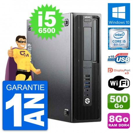 PC HP WorkStation Z240 SFF Intel i5-6500 RAM 8Go Disque 500Go Windows 10 Wifi
