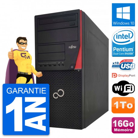PC Tour Fujitsu Esprimo P920 Intel G3220 RAM 16Go Disque Dur 1To Windows 10 Wifi
