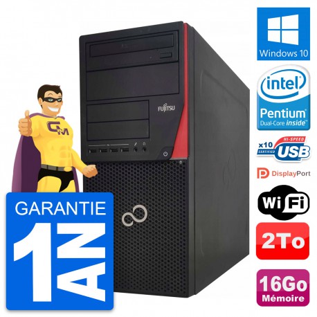 PC Tour Fujitsu Esprimo P920 Intel G3220 RAM 16Go Disque Dur 2To Windows 10 Wifi