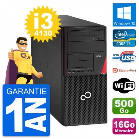 PC Tour Fujitsu Esprimo P920 Intel i3-4130 RAM 16Go Disque 500Go Windows 10 Wifi