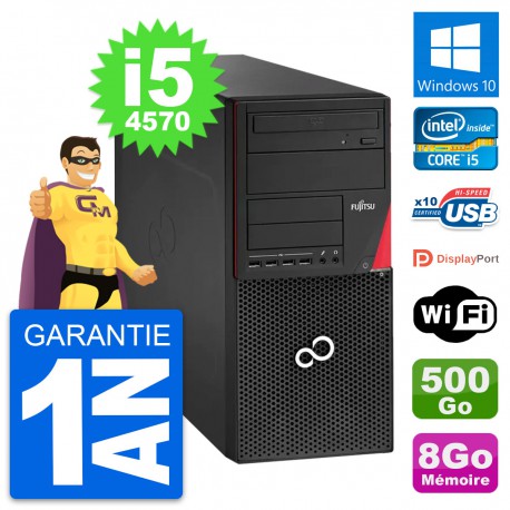 PC Tour Fujitsu Esprimo P920 Intel i5-4570 RAM 8Go Disque 500Go Windows 10 Wifi