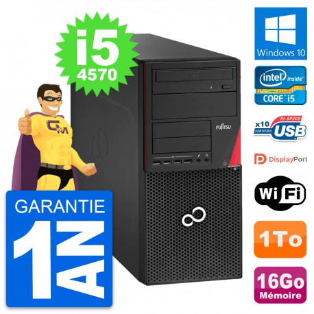 PC Tour Fujitsu Esprimo P920 Core i5-4570 RAM 16Go Disque 1To Windows 10 Wifi