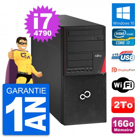 PC Tour Fujitsu Esprimo P920 Core i7-4790 RAM 16Go Disque 2To Windows 10 Wifi