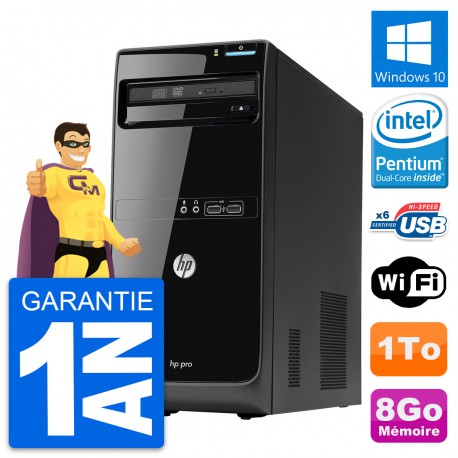 PC Tour HP Pro 3400 MT Intel Pentium G630 RAM 8Go Disque Dur 1To Windows 10 Wifi