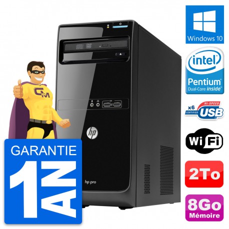 PC Tour HP Pro 3400 MT Intel Pentium G630 RAM 8Go Disque Dur 2To Windows 10 Wifi