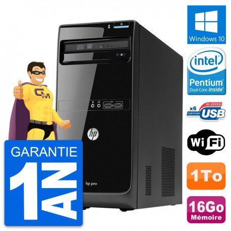 PC Tour HP Pro 3400 MT Intel Pentium G630 RAM 16Go Disque 1To Windows 10 Wifi