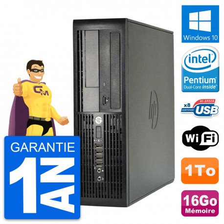 PC HP Pro 4300 SFF Intel Pentium G2020 RAM 16Go Disque Dur 1To Windows 10 Wifi