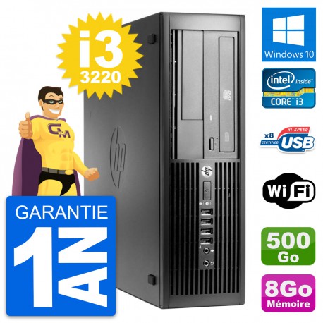 PC HP Pro 4300 SFF Intel Core i3-3220 RAM 8Go Disque Dur 500Go Windows 10 Wifi