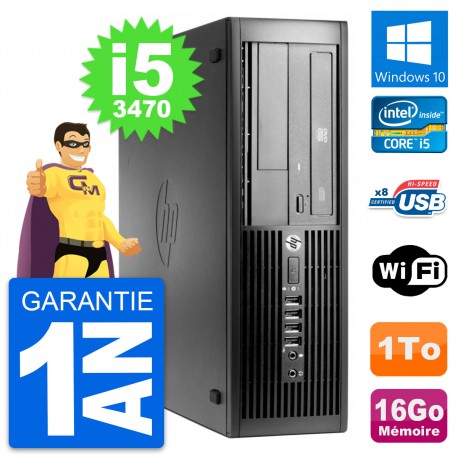 PC HP Pro 4300 SFF Intel Core i5-3470 RAM 16Go Disque Dur 1To Windows 10 Wifi