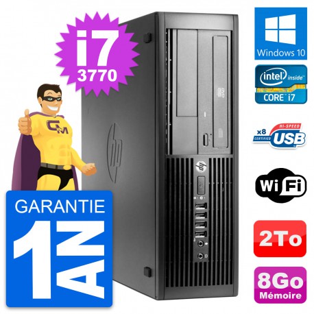PC HP Pro 4300 SFF Intel Core i7-3770 RAM 8Go Disque Dur 2To Windows 10 Wifi