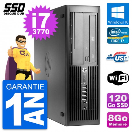 PC HP Pro 4300 SFF Intel Core i7-3770 RAM 8Go SSD 120Go Windows 10 Wifi