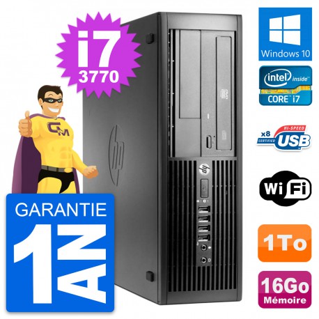 PC HP Pro 4300 SFF Intel Core i7-3770 RAM 16Go Disque Dur 1To Windows 10 Wifi
