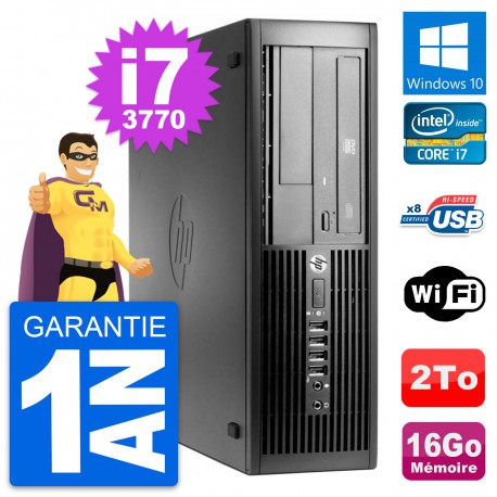 PC HP Pro 4300 SFF Intel Core i7-3770 RAM 16Go Disque Dur 2To Windows 10 Wifi