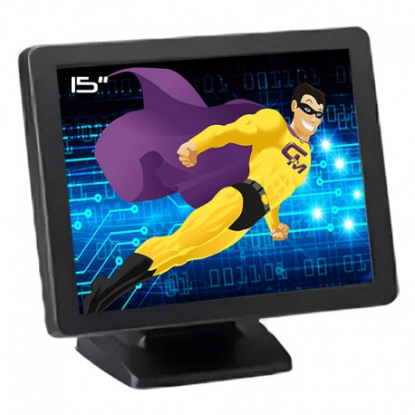 Ecran TACTILE 15" FEC Aegis A151TA VESA TPV POS Caisse Comptoir VGA USB PS/2