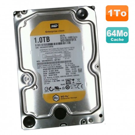 Disque Dur 1To SATA 3.5" Western Digital Datacenter Storage WD1003FBYX-50Y7B1