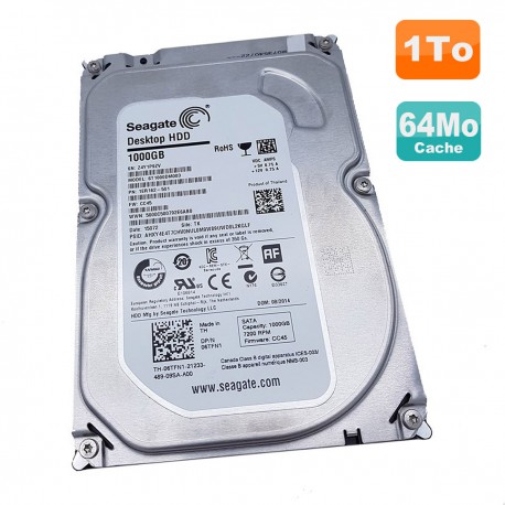 Disque Dur Seagate 1To SATA 3.5" ST1000DM003 Dell 1ER162-501 06TFN1 6TFN1 CC45