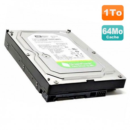 Disque Dur 1To Western Digital AV-GP GreenPower WD10EURX-73FH1Y0 3.5" SATA 64Mo