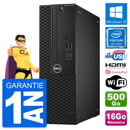 PC Dell OptiPlex 3050 SFF G4400 RAM 16Go Disque Dur 500Go HDMI Windows 10 Wifi