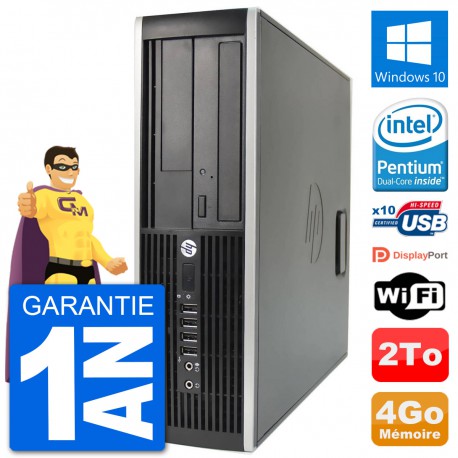 PC HP Compaq 6200 Pro SFF Intel G630 RAM 4Go Disque Dur 2To Windows 10 Wifi