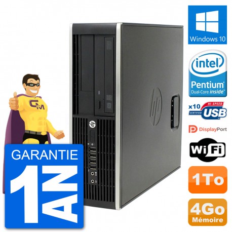 PC HP Compaq Pro 6300 SFF Intel G630 RAM 4Go Disque Dur 1To Windows 10 Wifi
