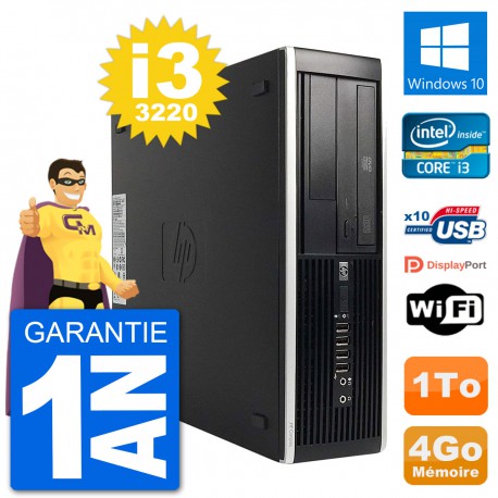 PC HP Compaq Pro 6300 SFF Intel i3-3220 RAM 4Go Disque Dur 1To Windows 10 Wifi