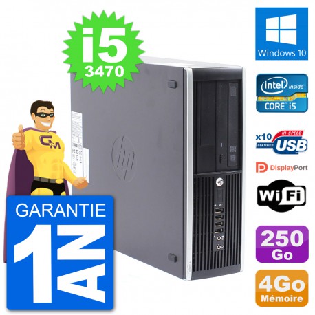 PC HP Compaq Pro 6300 SFF Intel i5-3470 RAM 4Go Disque Dur 250Go Windows 10 Wifi