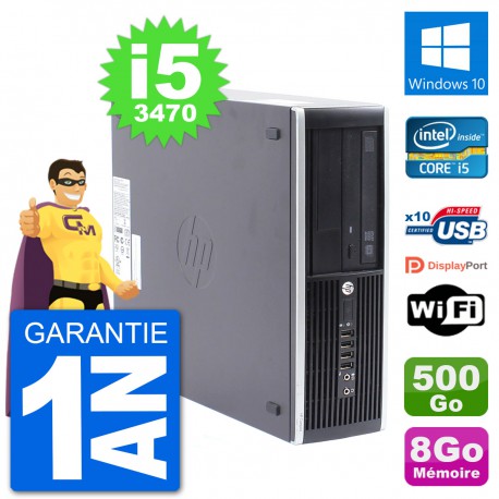 PC HP Compaq Pro 6300 SFF Intel i5-3470 RAM 8Go Disque Dur 500Go Windows 10 Wifi