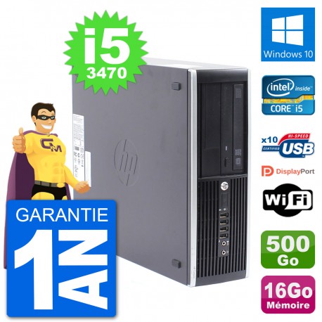 PC HP Compaq Pro 6300 SFF Intel i5-3470 RAM 16Go Disque 500Go Windows 10 Wifi
