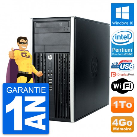 PC Tour HP Compaq Pro 6300 CMT Intel G630 RAM 4Go Disque Dur 1To Windows 10 Wifi