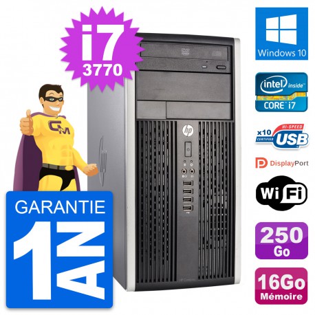 PC Tour HP Pro 6300 CMT Intel i7-3770 RAM 16Go Disque Dur 250Go Windows 10 Wifi