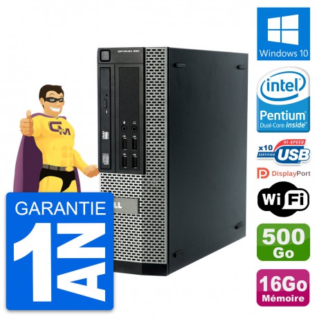 PC Dell OptiPlex 990 SFF Intel G840 RAM 16Go Disque Dur 500Go Windows 10 Wifi