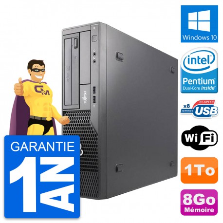 PC Fujitsu Esprimo E500 DT Intel G630 RAM 8Go Disque Dur 1To Windows 10 Wifi