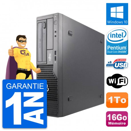 PC Fujitsu Esprimo E500 DT Intel G630 RAM 16Go Disque Dur 1To Windows 10 Wifi