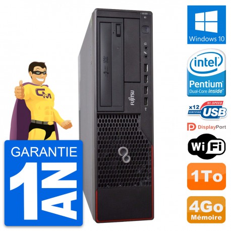 PC Fujitsu Esprimo E700 DT Intel G630 RAM 4Go Disque Dur 1To Windows 10 Wifi