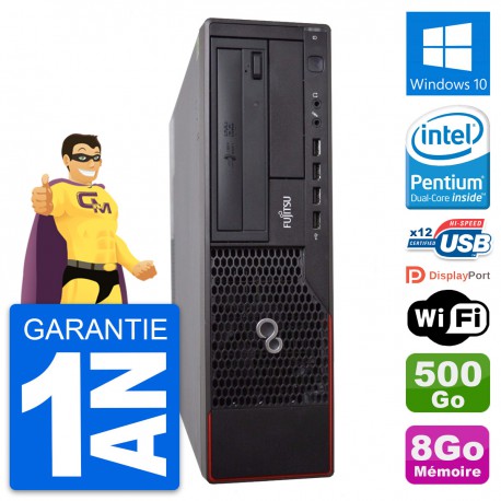 PC Fujitsu Esprimo E700 DT Intel G630 RAM 8Go Disque Dur 500Go Windows 10 Wifi