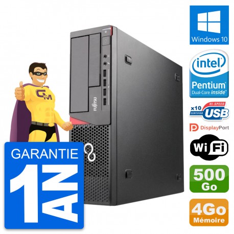 PC Fujitsu Esprimo E720 DT Intel G3220 RAM 4Go Disque Dur 500Go Windows 10 Wifi